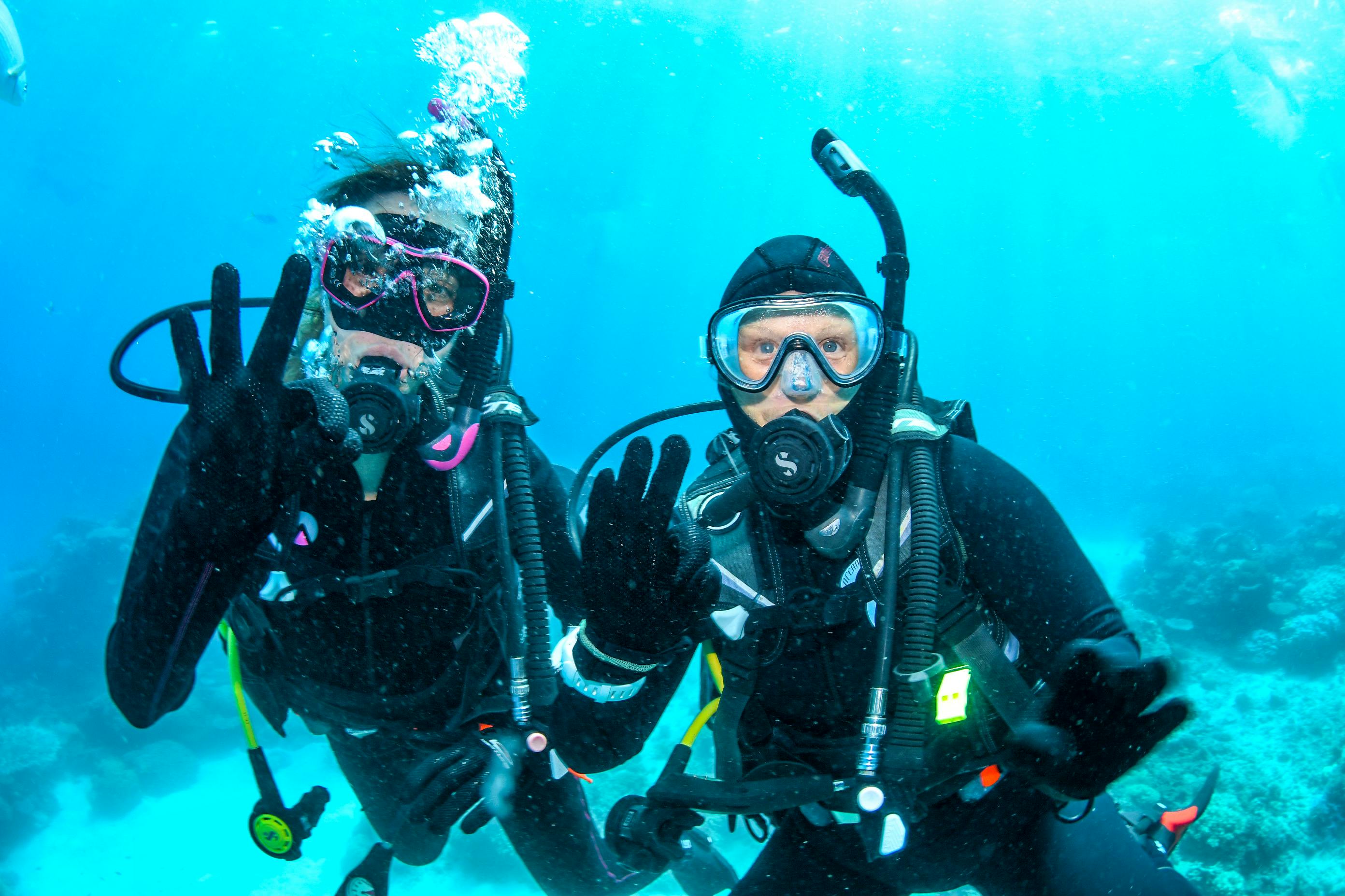 Marine conservation volunteers in Australia