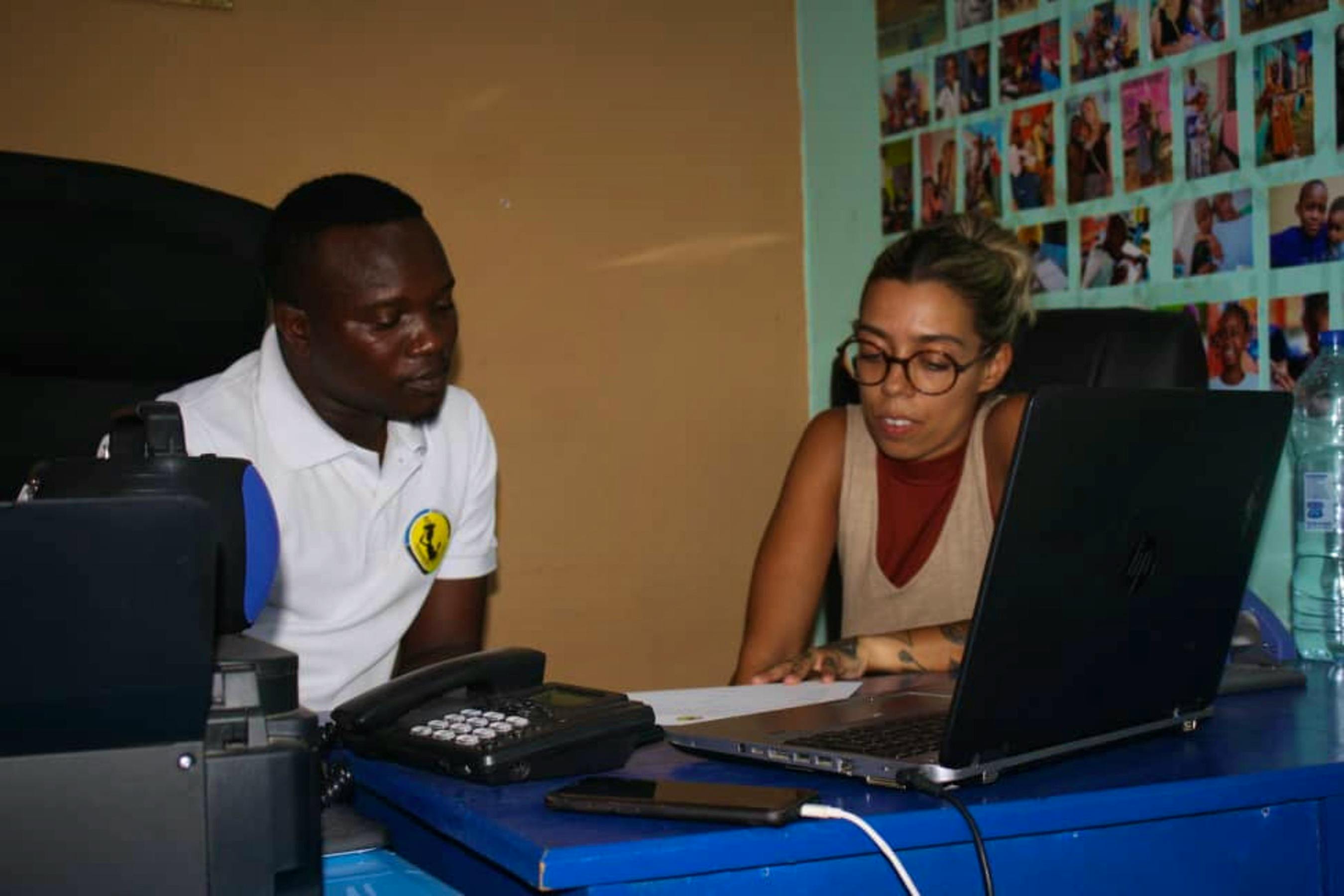 Sharing ideas at our office 