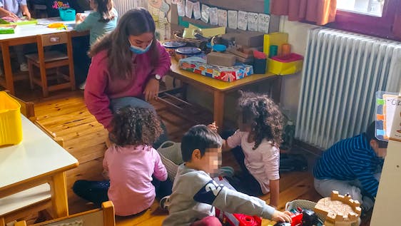 Freiwilligenarbeit mit Kindern Kindergarten Support