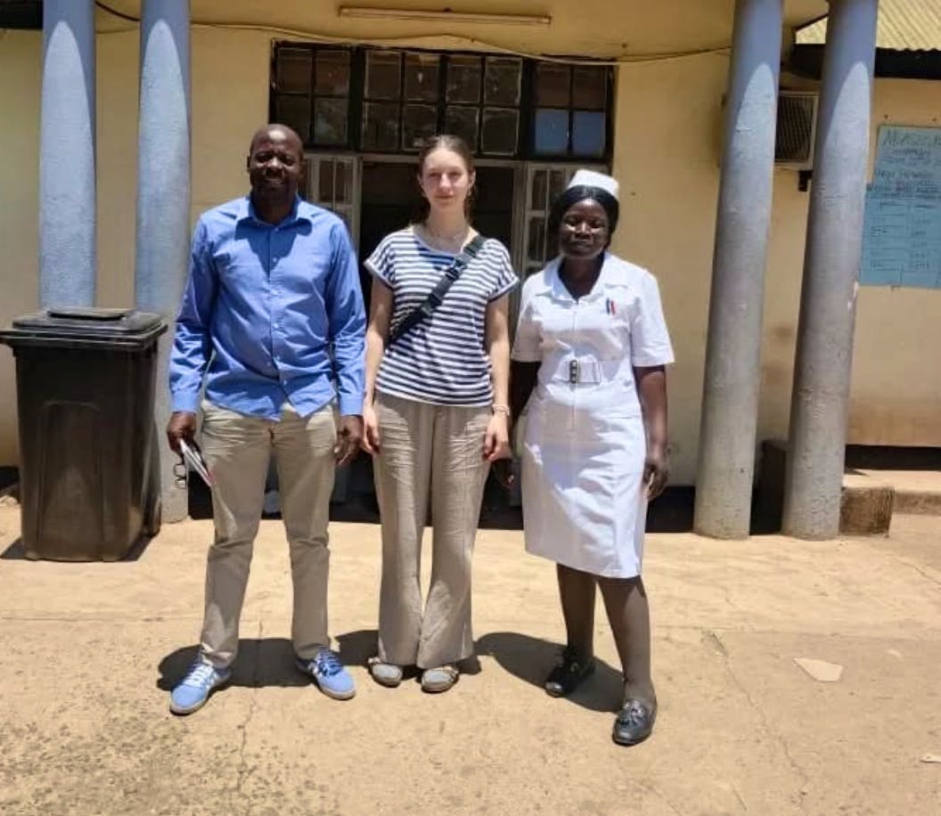 Laboratory team at one of the clinics in. Livingstone