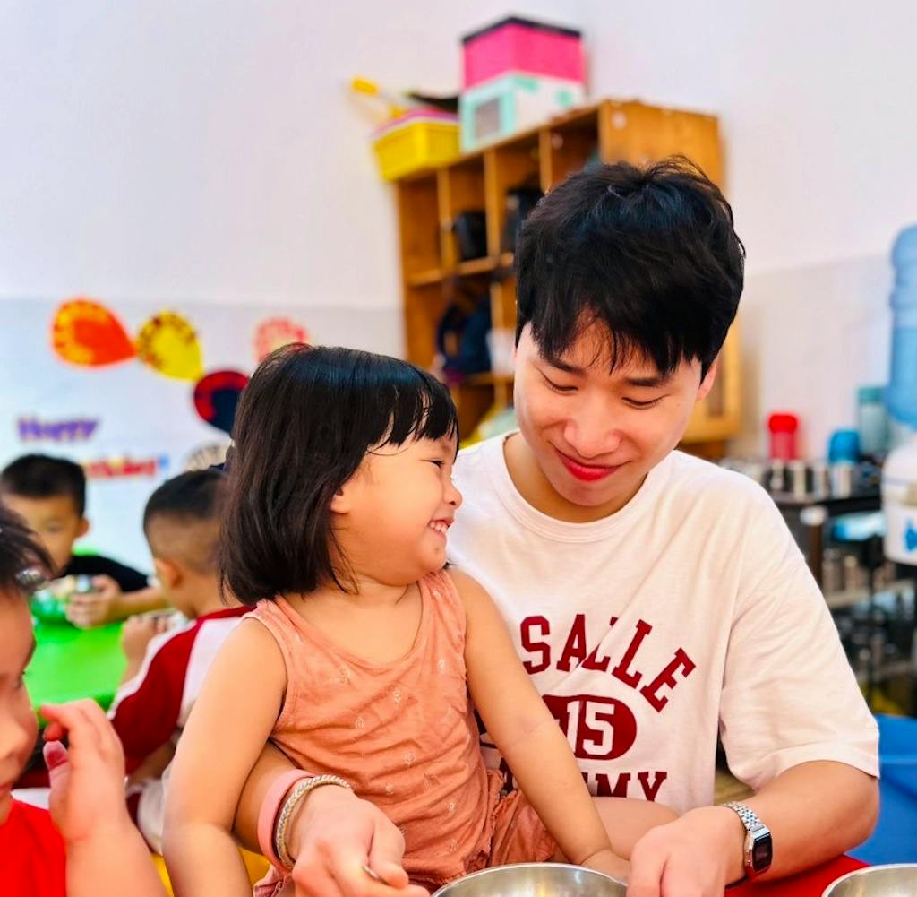 Volunteers during activities 