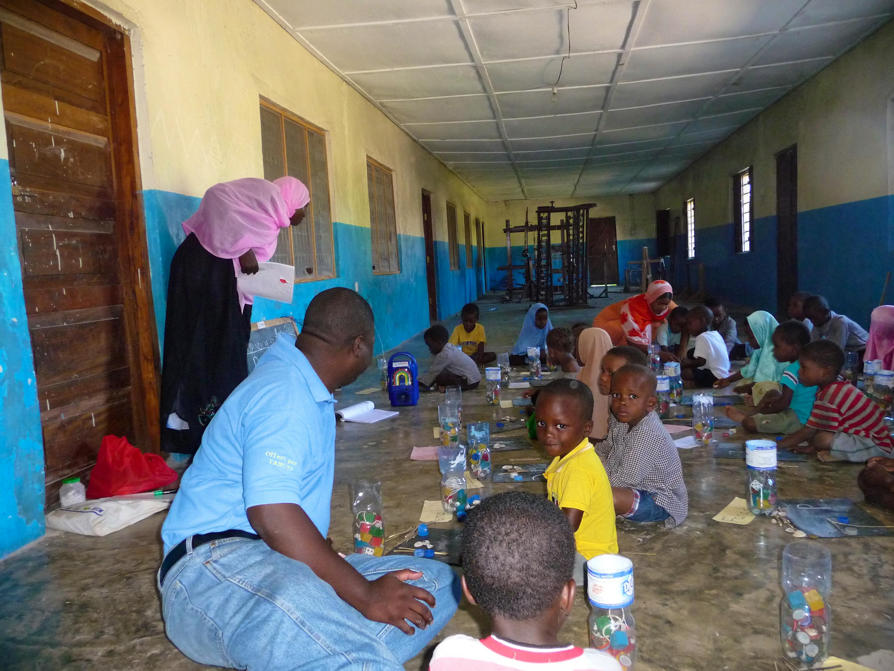 Playing with some of our students