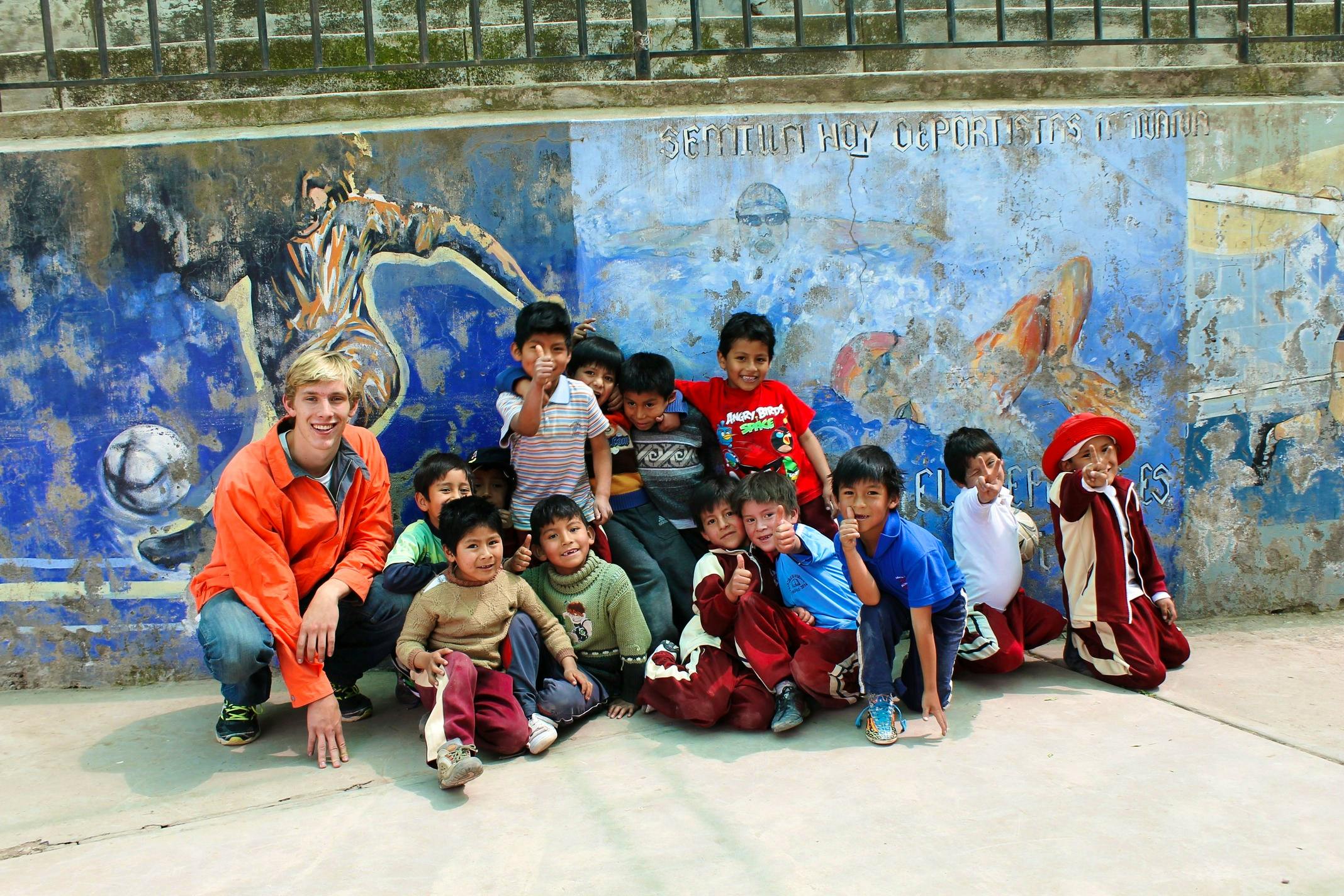 Volunteer at the sports program