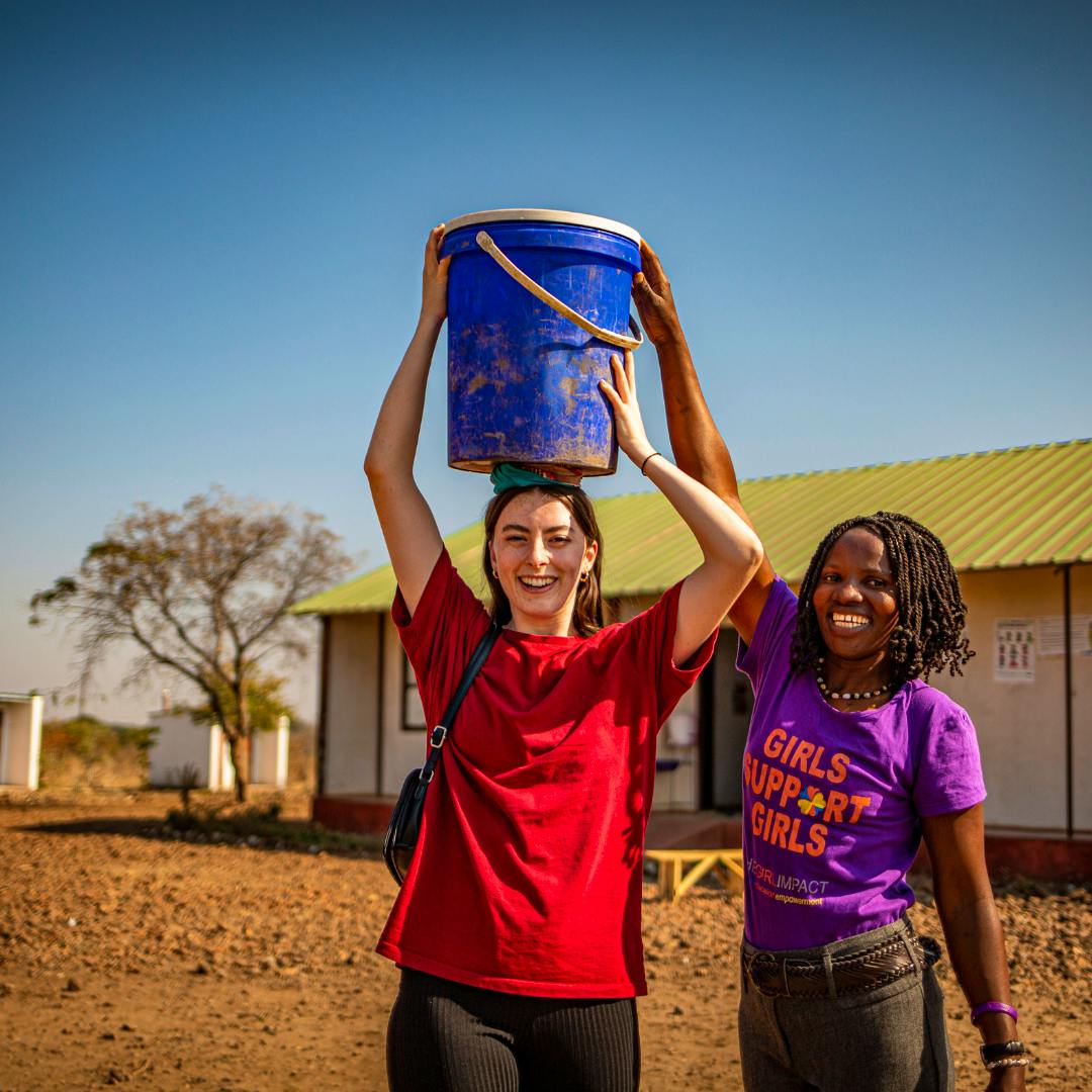 Volunteer teaching Girls Club
