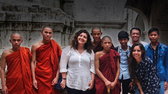 Volunteer with Buddhist Monks Buddhist Monastery School Teaching