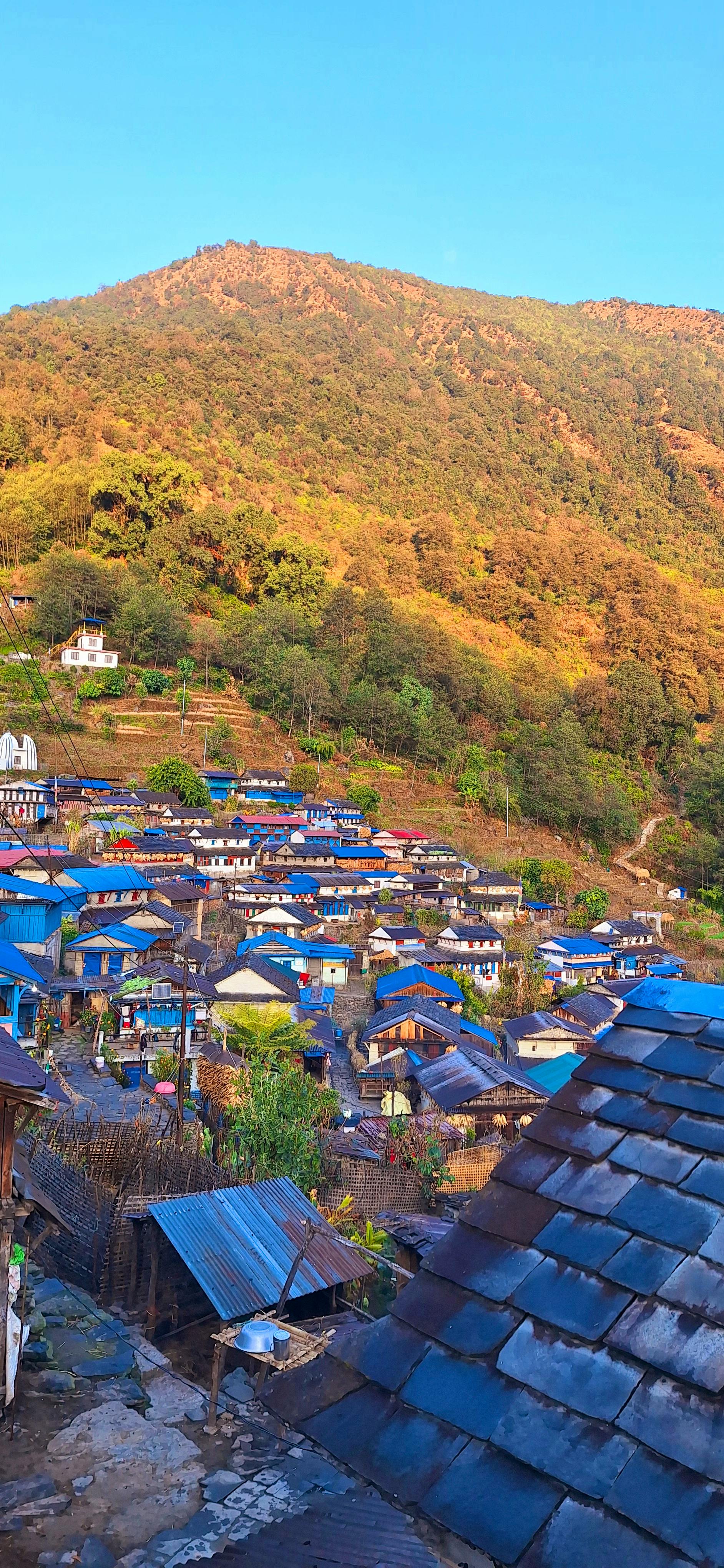 Siurung village where volunteers stay while volunteering  at 1900 meter 